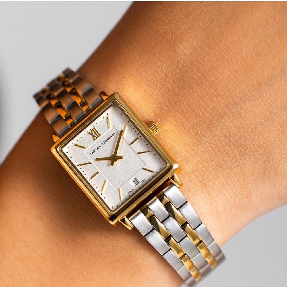 Larsson & Jennings BOYFRIEND MINI CLASSIC MIXED GOLD 31MM watch, gently worn!